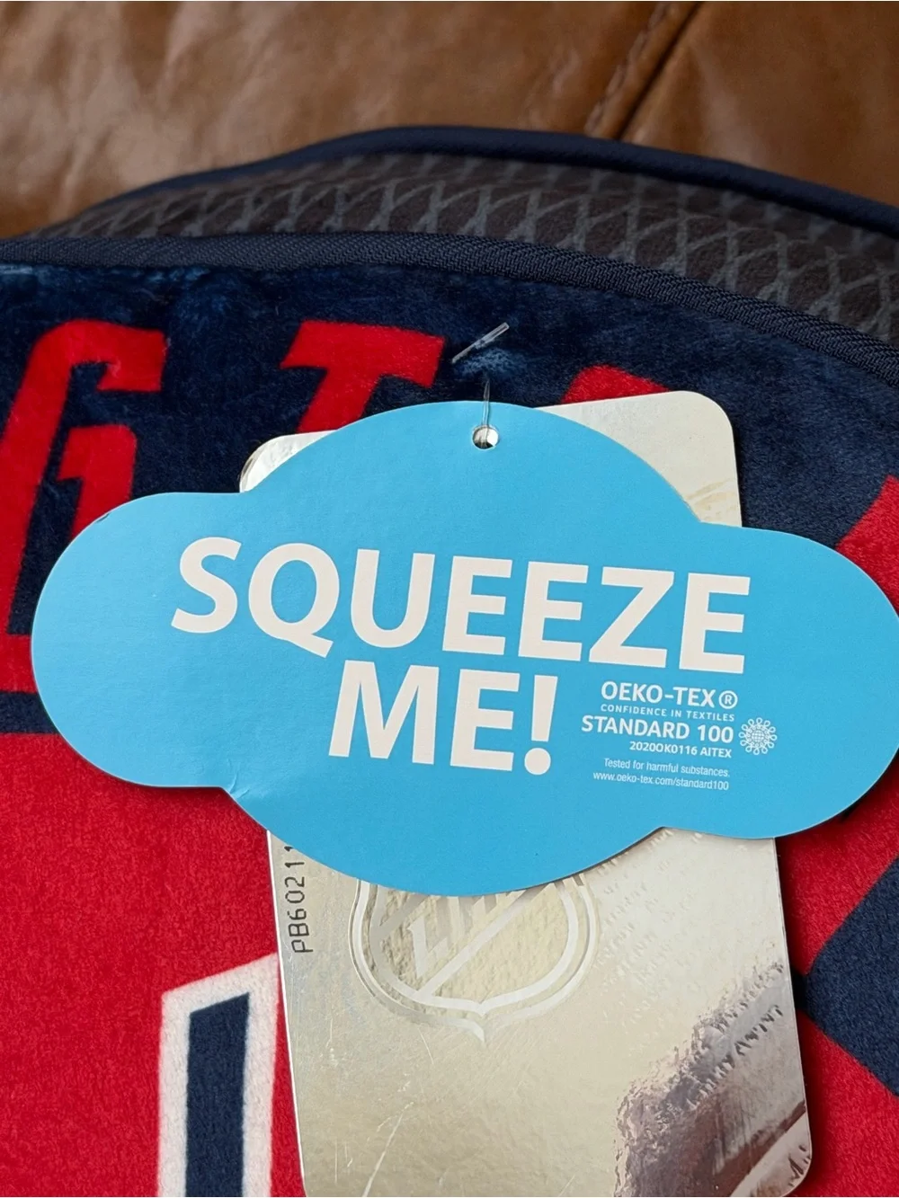 NWT NHL Washington Capitals Puck Travel Cloud Pillow